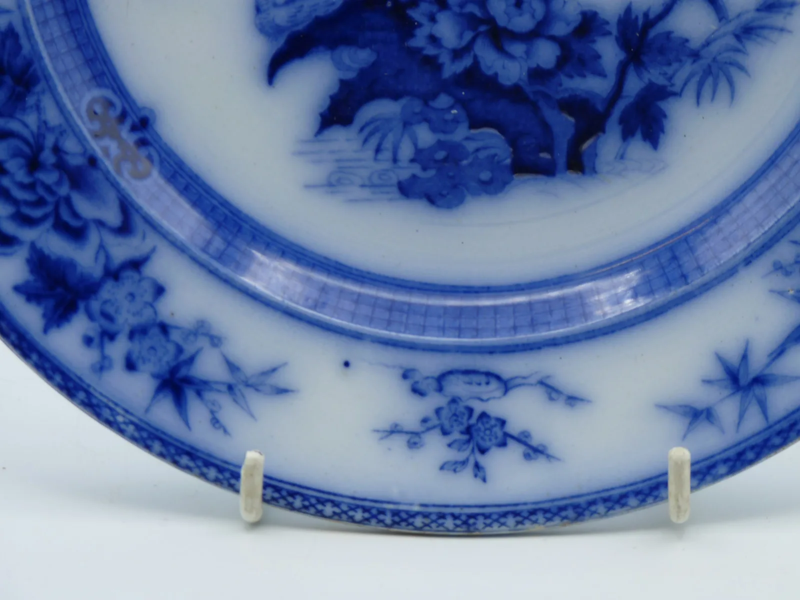 Beautiful Flow Blue J. Wedgwood “Palm” Plate - - Image 5