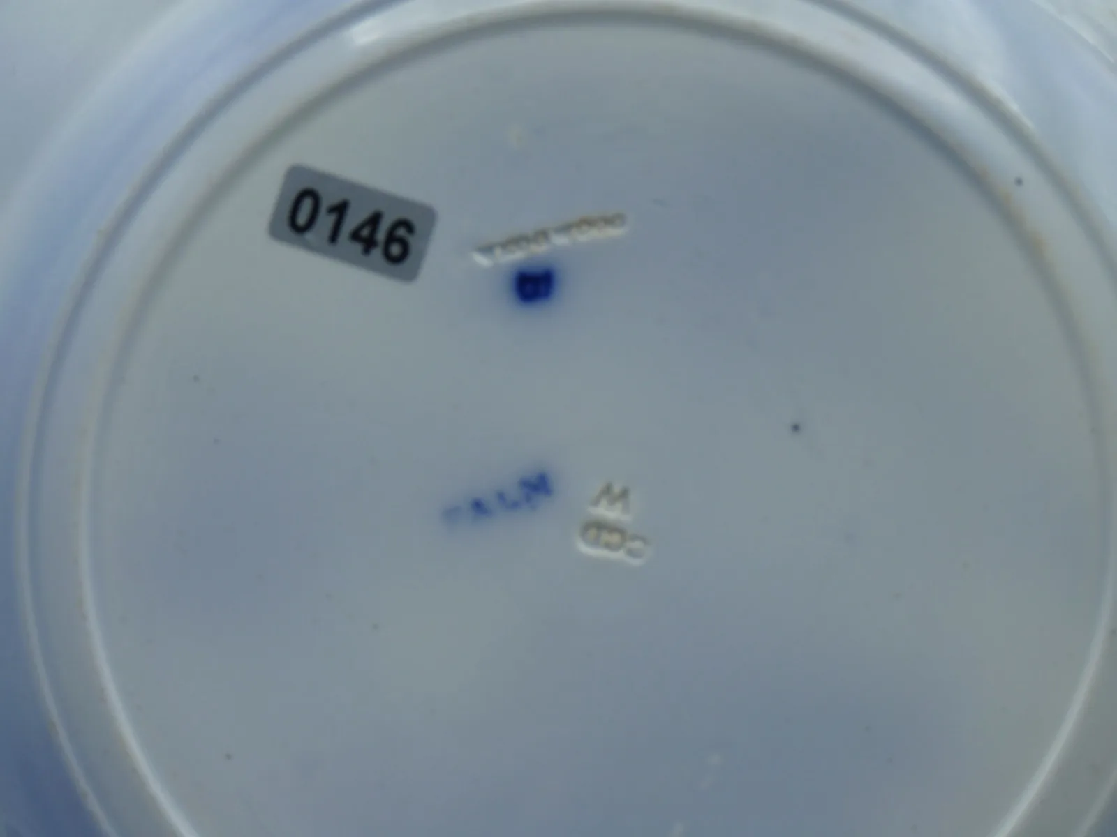 Beautiful Flow Blue J. Wedgwood “Palm” Plate - - Image 7