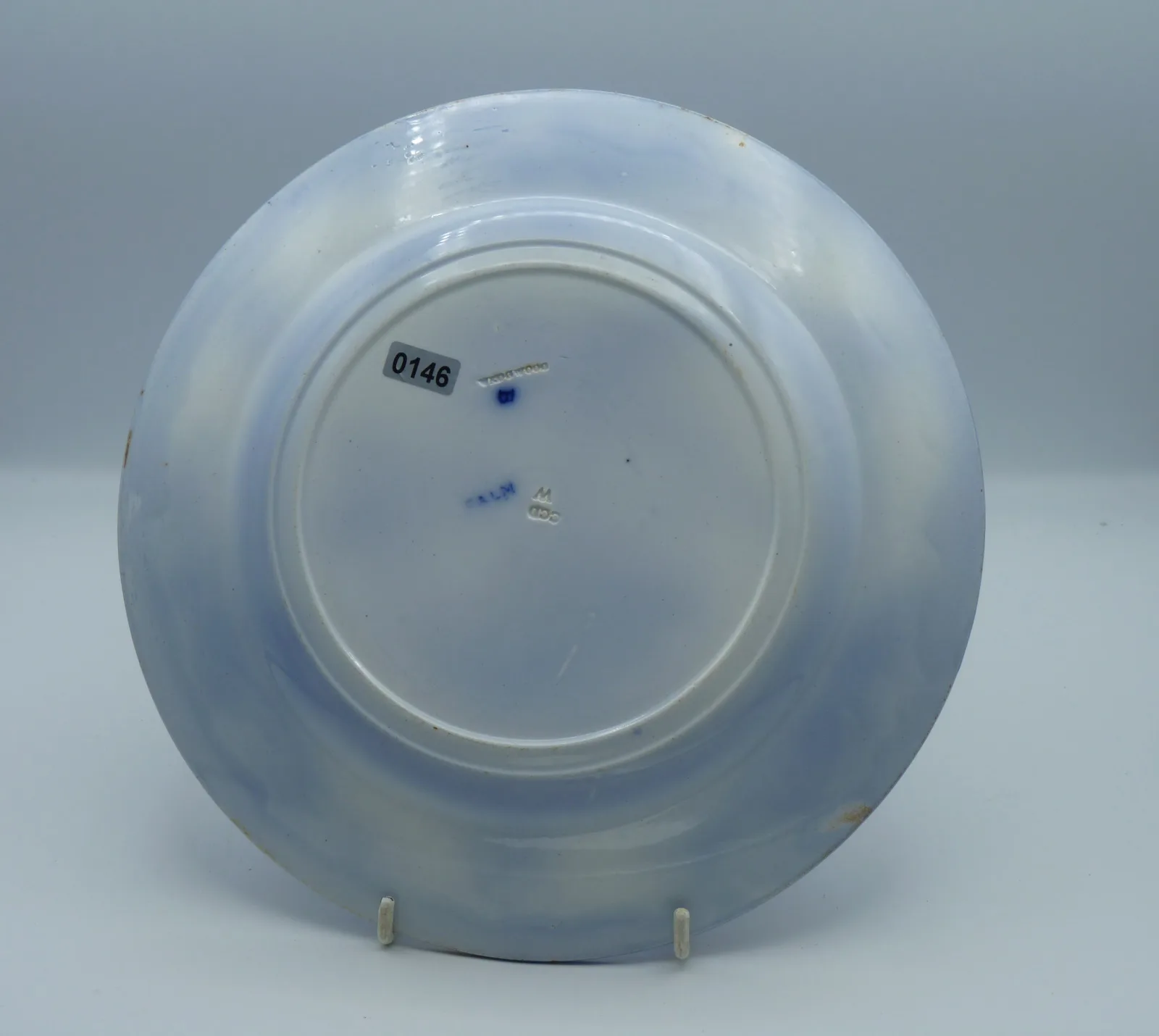 Beautiful Flow Blue J. Wedgwood “Palm” Plate - - Image 8