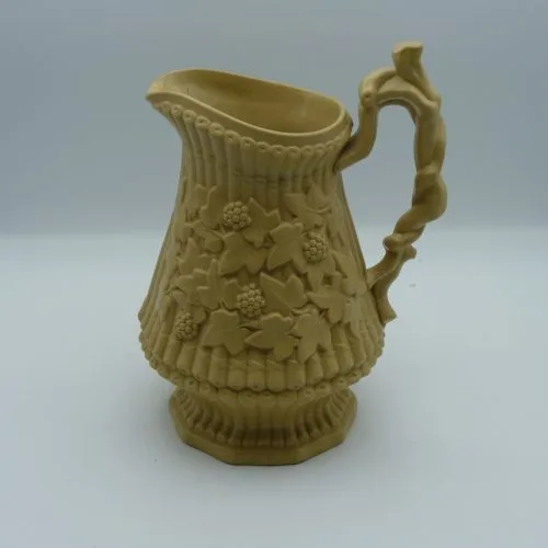 Buff Stoneware Relief Moulded Jug