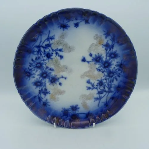 Flow Blue Devon Cake Plate