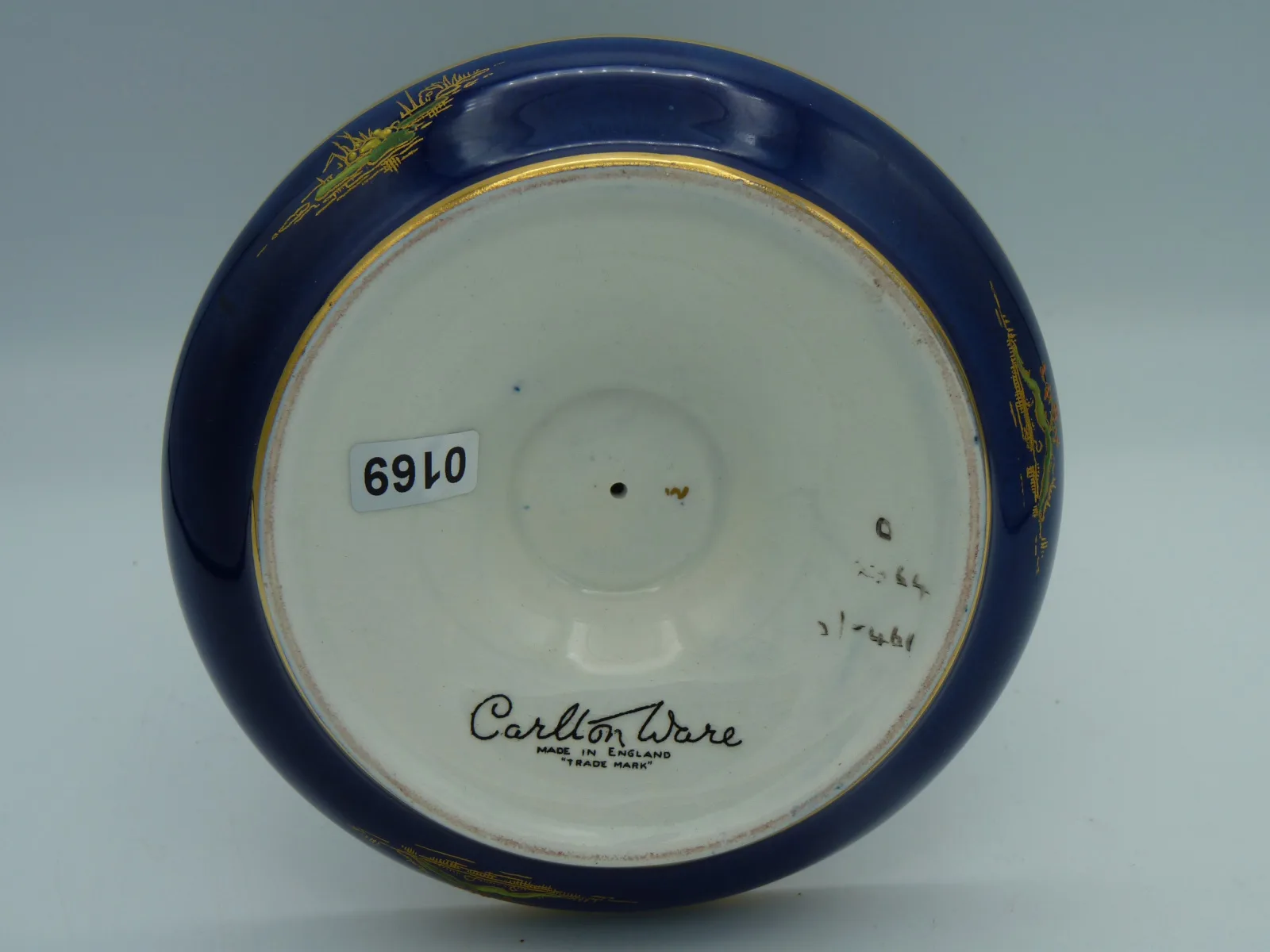 Stunning Enamelled Candlestick – Cobalt Blue - Gold - - Image 15