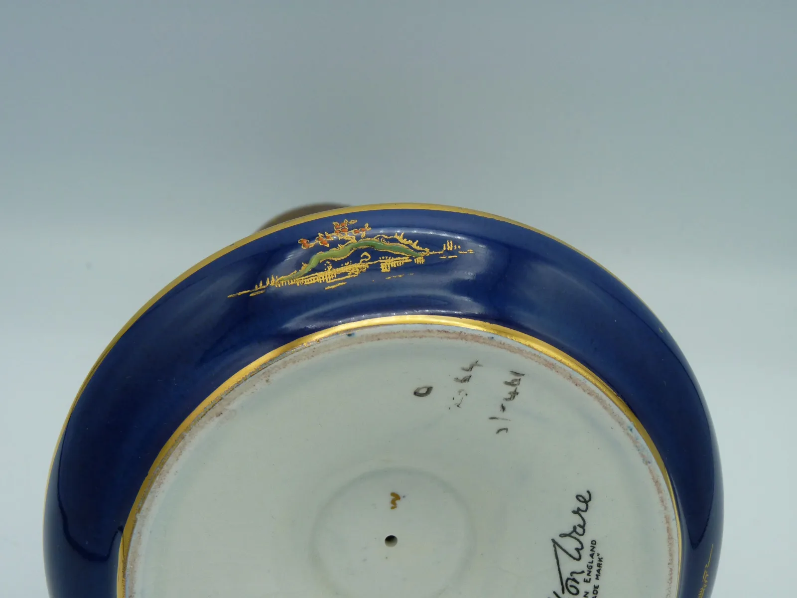 Stunning Enamelled Candlestick – Cobalt Blue - Gold - - Image 17