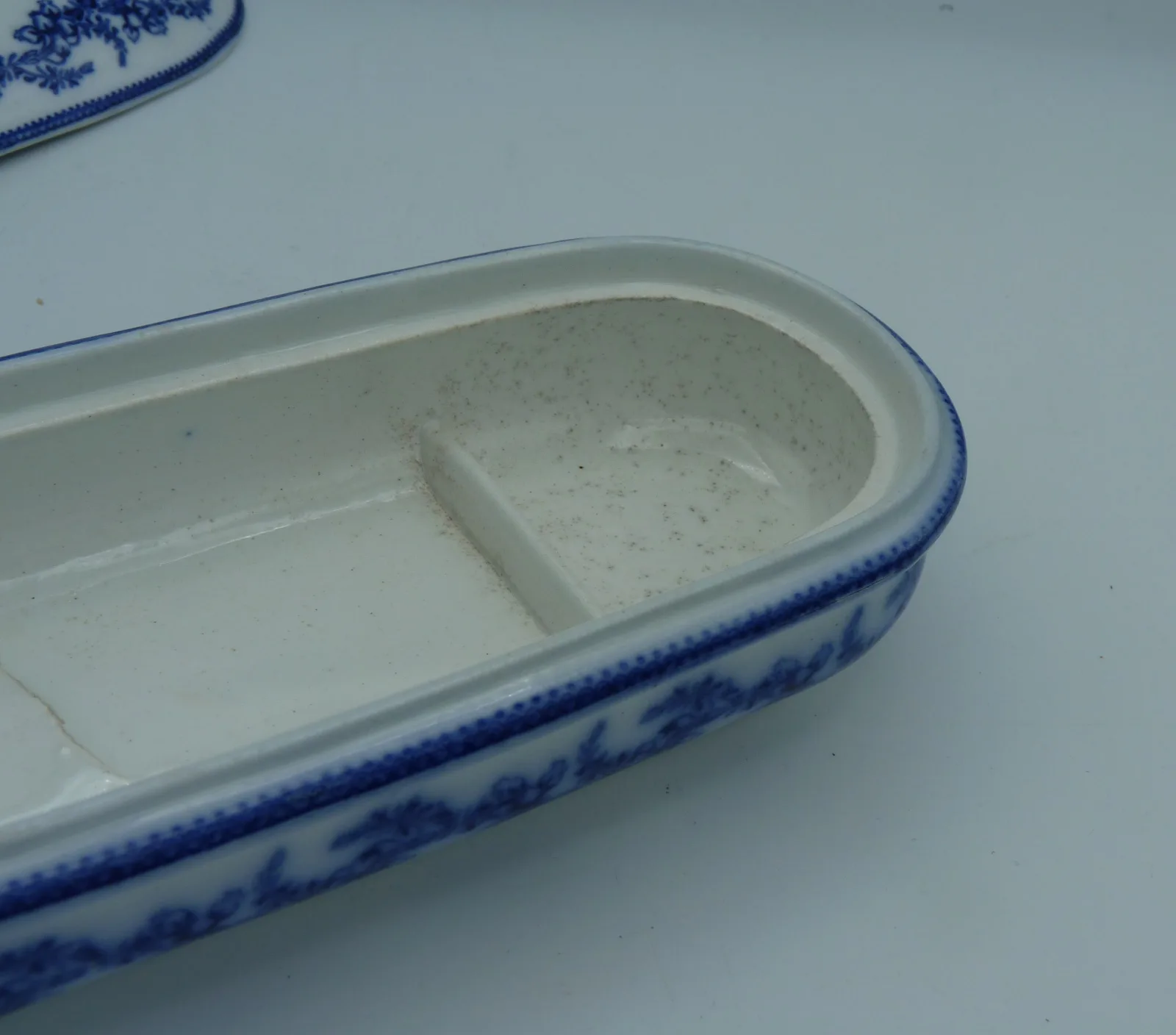 Pretty  Flow Blue Razor Box Base by J. Wedgwood - - Image 7