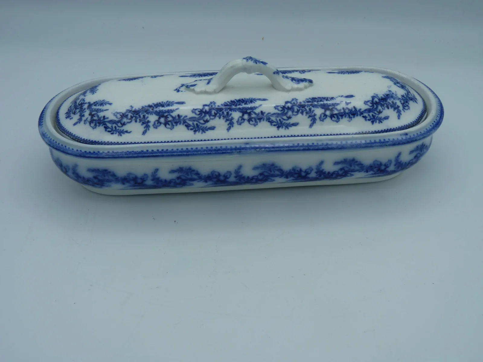 Pretty  Flow Blue Razor Box Base by J. Wedgwood - - Image 10