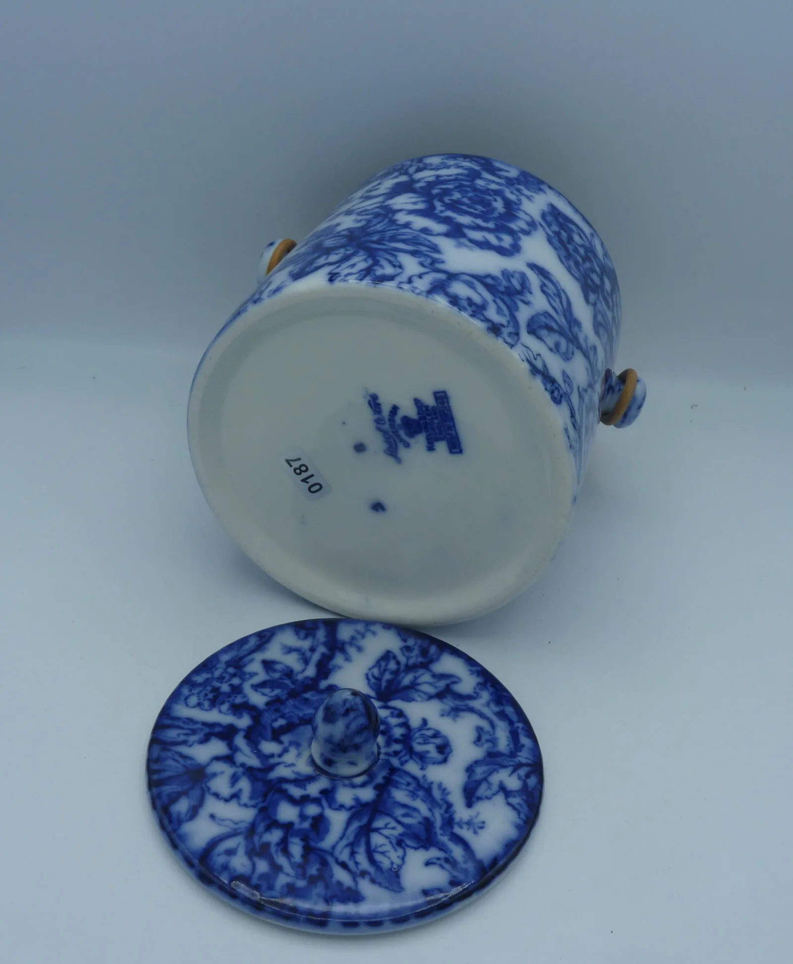 Cavendish - Keeling - Flow Blue Biscuit Barrel - Image 2