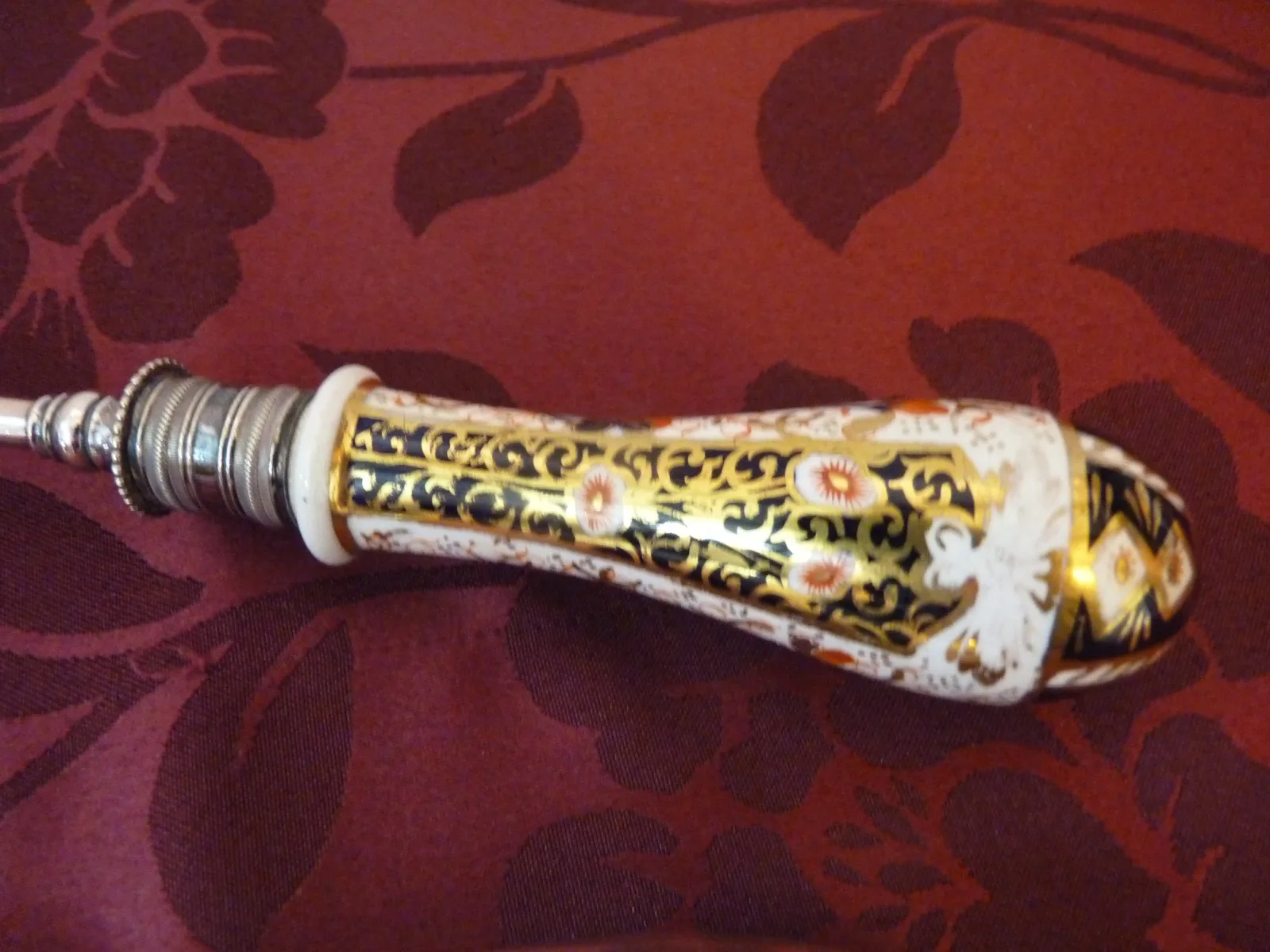 Pair of Imari-style Salad Servers – Polychrome with gold - Image 7