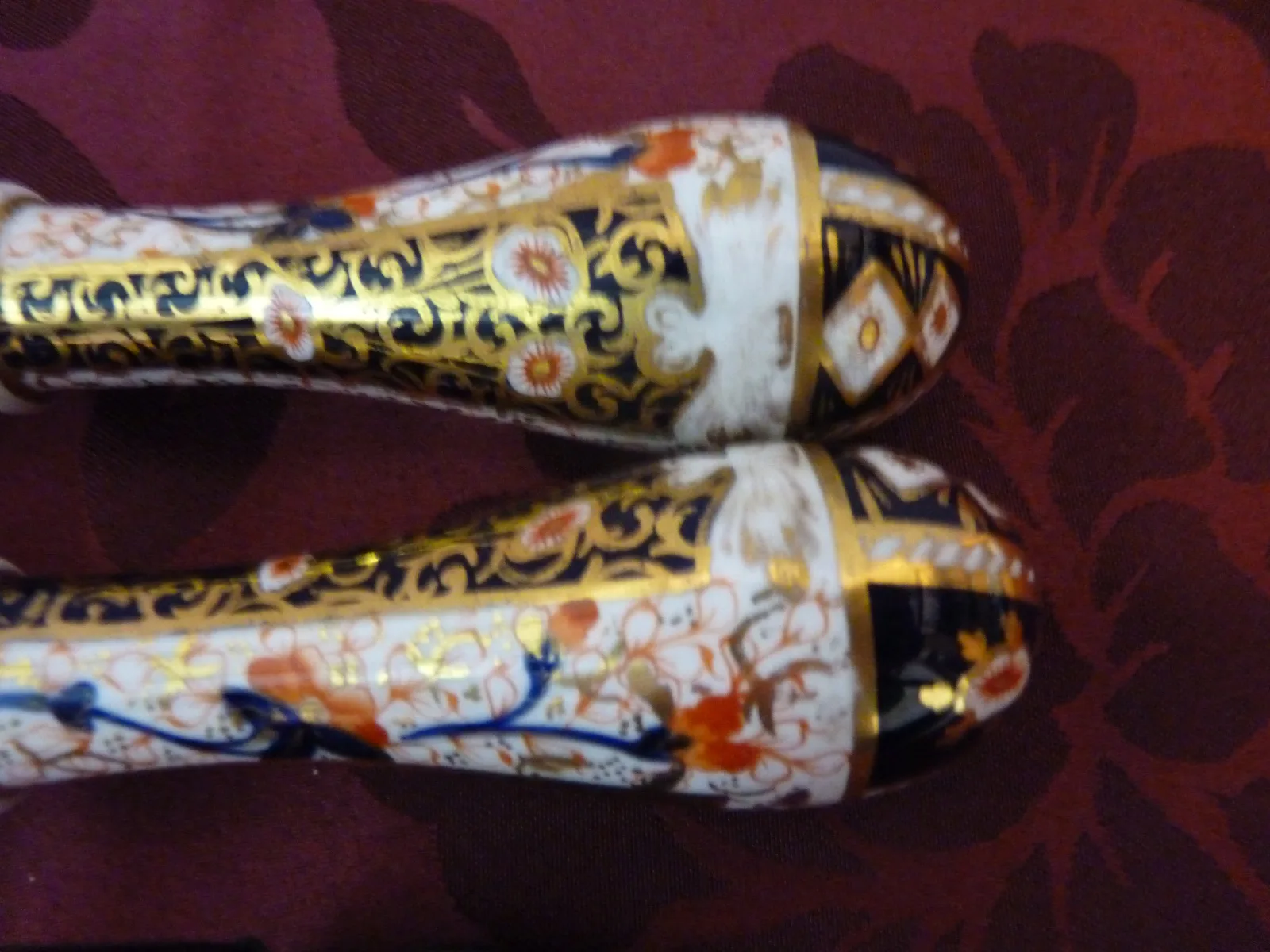 Pair of Imari-style Salad Servers – Polychrome with gold - Image 4