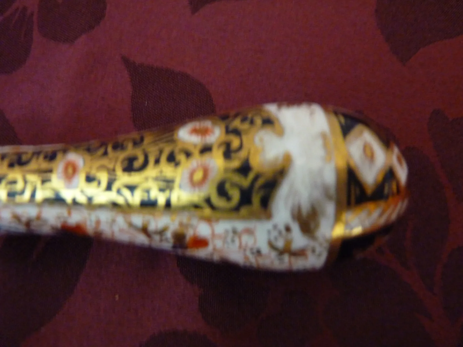 Pair of Imari-style Salad Servers – Polychrome with gold - Image 2